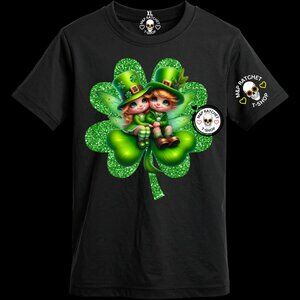 St. Patrick’s Day Fairy DTF Printed T-Shirt | Lucky Fairy Graphic Tee | S–XL
